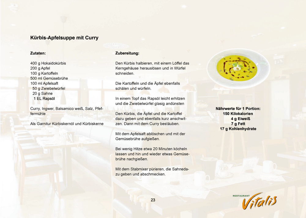 Kürbis-Apfelsuppe mit Curry